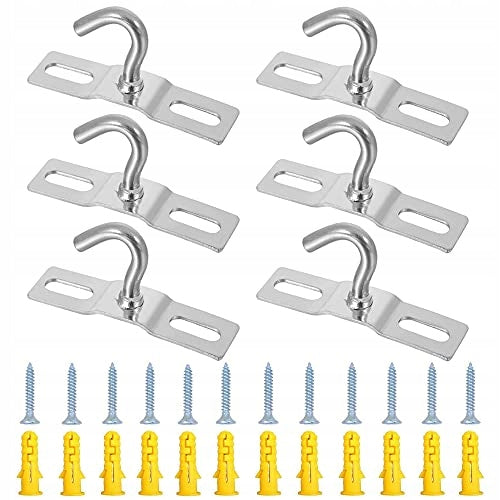 SILVER STEEL CEILING HOOKS FOR GYPSUM BOARDS 6 PIECES ASSEMBLY Brand no brand