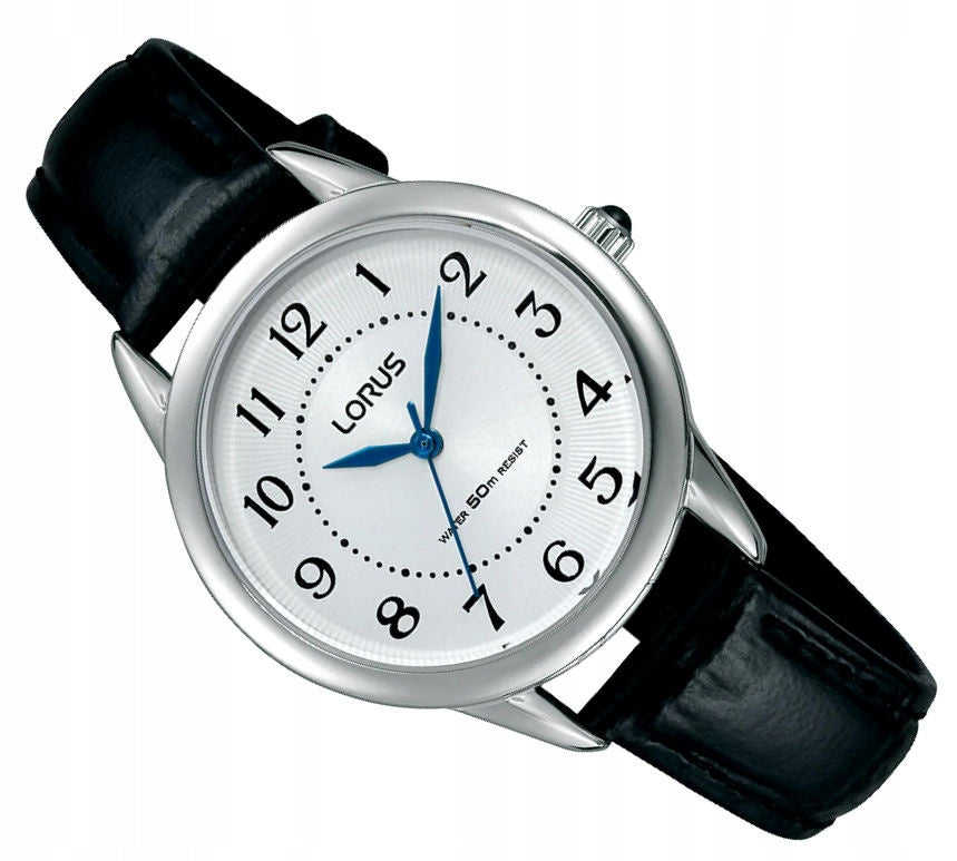 SILVER WOMEN'S CLASSIC WATERPROOF WATCH LORUS ON STRAP RG253JX5