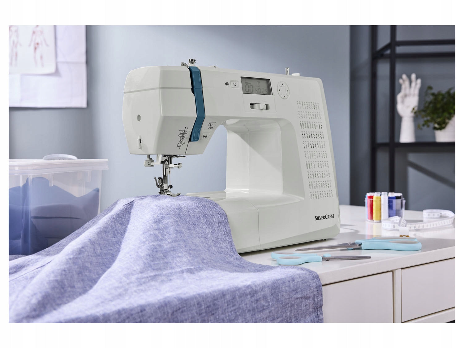 SILVERCREST COMPUTER DIGITAL SEWING MACHINE SCNM100 A1 DISPLAY Brand SilverCrest