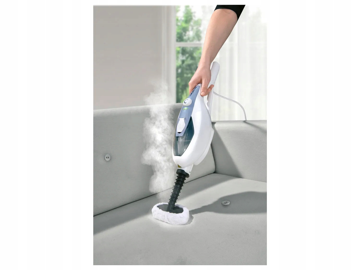 SILVERCREST STEAM MOP 1500W 2 IN 1 SDM 1500 D4 POWER ADJUSTMENT + ACCESSORIES Manufacturer code 433575 3000875