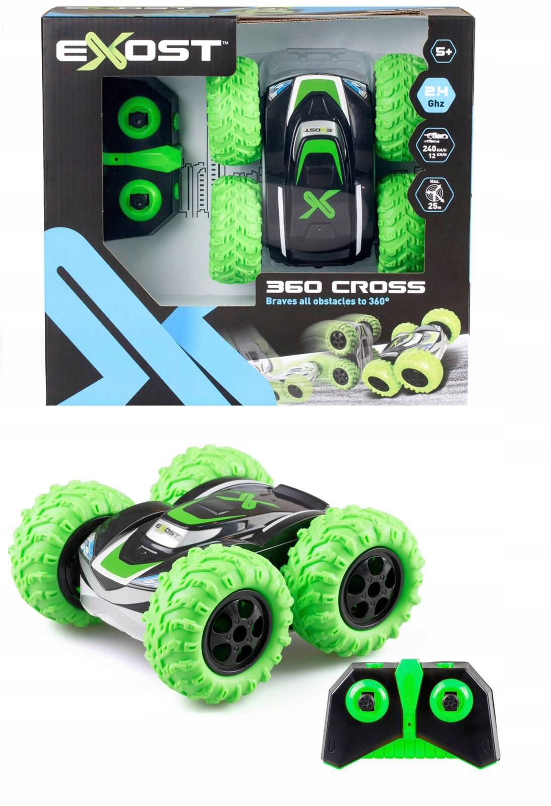SILVERLIT Exost 360 CROSS AMAZONE CAR AUTO REMOTE CONTROLLED RC LED REMOTE CONTROL