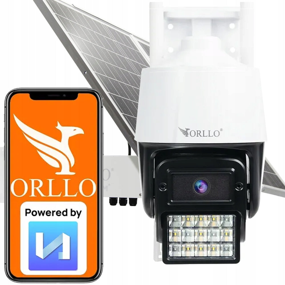 SIM Card Camera Outdoor Rotating ORLLO N2 Photovoltaic Panel