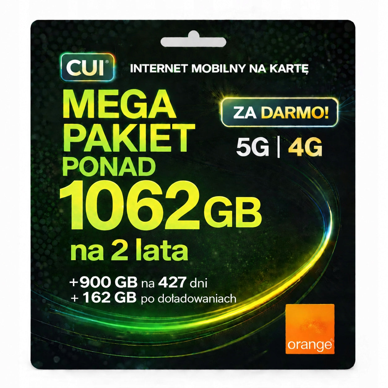 SIM Card Mobile Internet For Orange Card 1062GB 4G LTE 5G for 2 Years