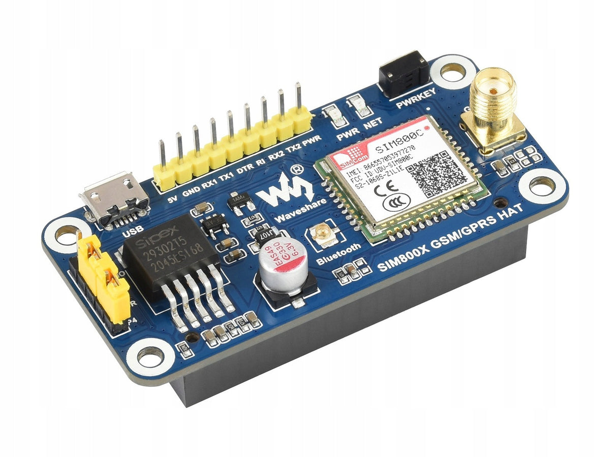 SIM800C GSM/GPRS HAT- GSM/GPRS communication module