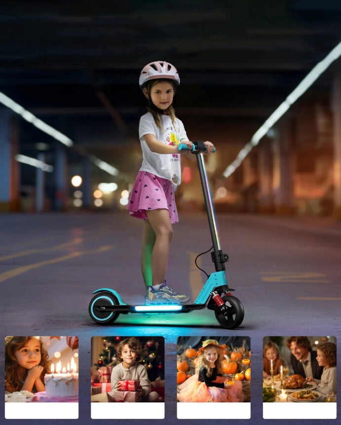 SIMATE S5 Electric scooter for children 130W 14KM/H boy/girl Color black
