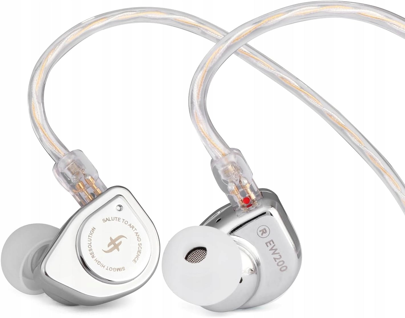 SIMGOT EW200 SCP Earbuds 10mm Dual Dynamic Metal HiFi
