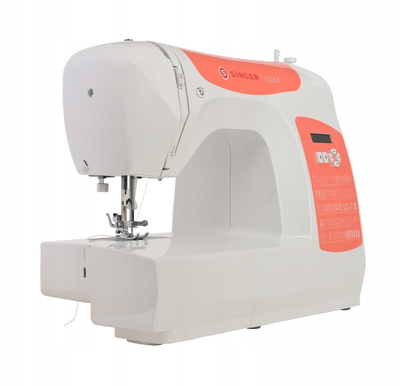 SINGER C5205 sewing machine - CR Types of stitches elastic twig invisible overlock crescent straight satin diagonal zigzag