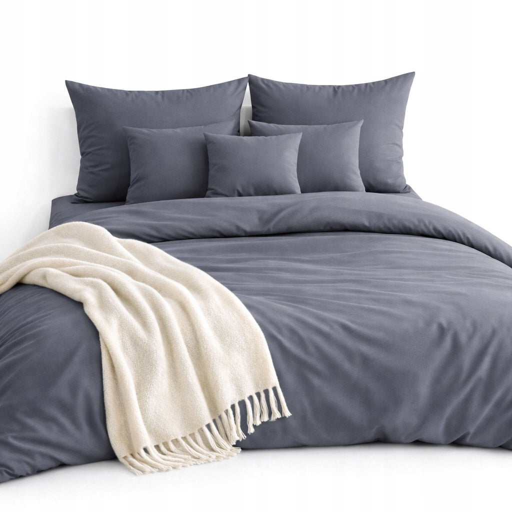 SINGLE COLOR BEDDING 160x200 + 2x 70x80 CASTLE Mix Colors