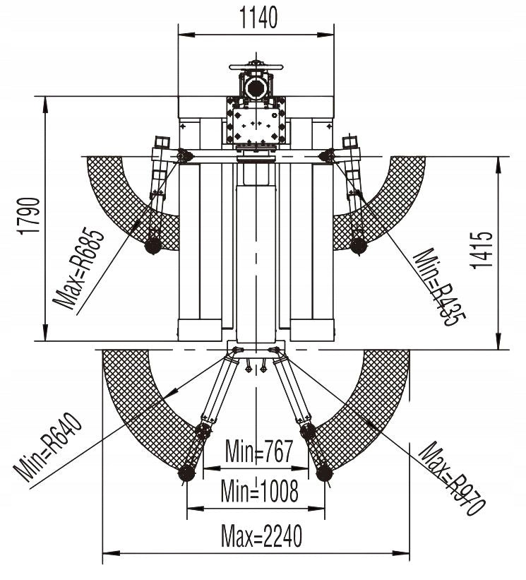 SINGLE COLUMN LIFT 2,8T CAR MOBILE MACHINE TM-GROUP Brand TM-Group