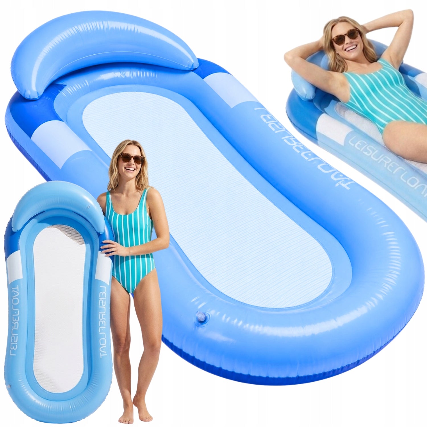 SINGLE INFLATABLE MATTRESS FOR WATER BEACH CHAIR FOR SWIMMING POOL