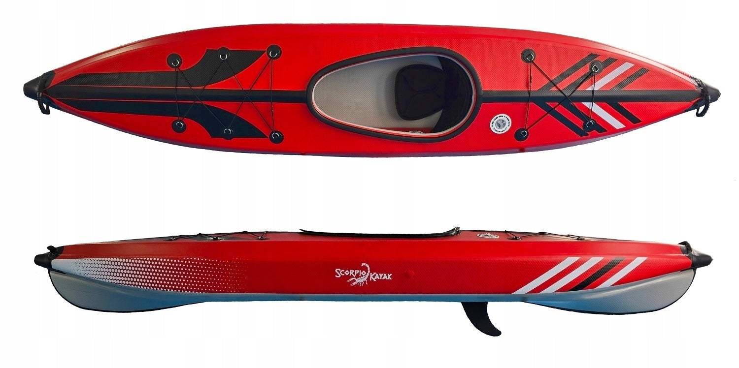 SINGLE KAYAK PUMPED DS 385 FULL DROPSTITCH ONE WITH DECK Manufacturer code DS385TOURINGSOFTRED