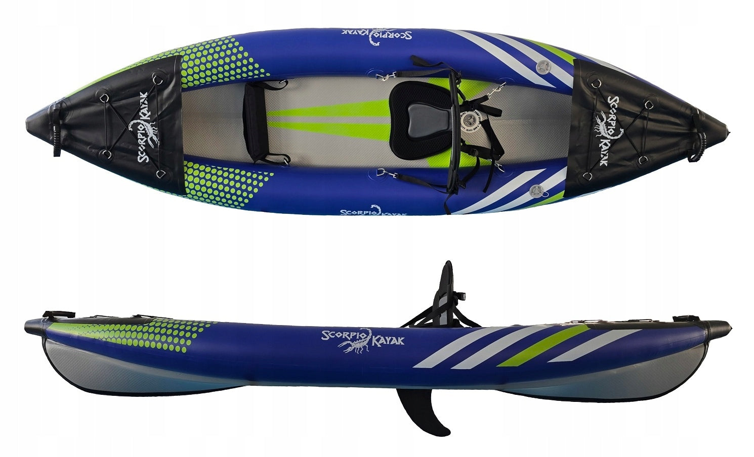 SINGLE KAYAK PUMPED TOURIST STABLE HYBRID AND SET ONE Manufacturer code HYBRIDIBLUELIME