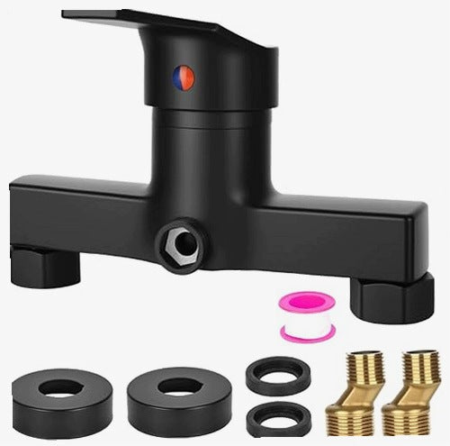 SINGLE LEVER SURFACE MOUNTED BRASS SHOWER FAUCET STEEL