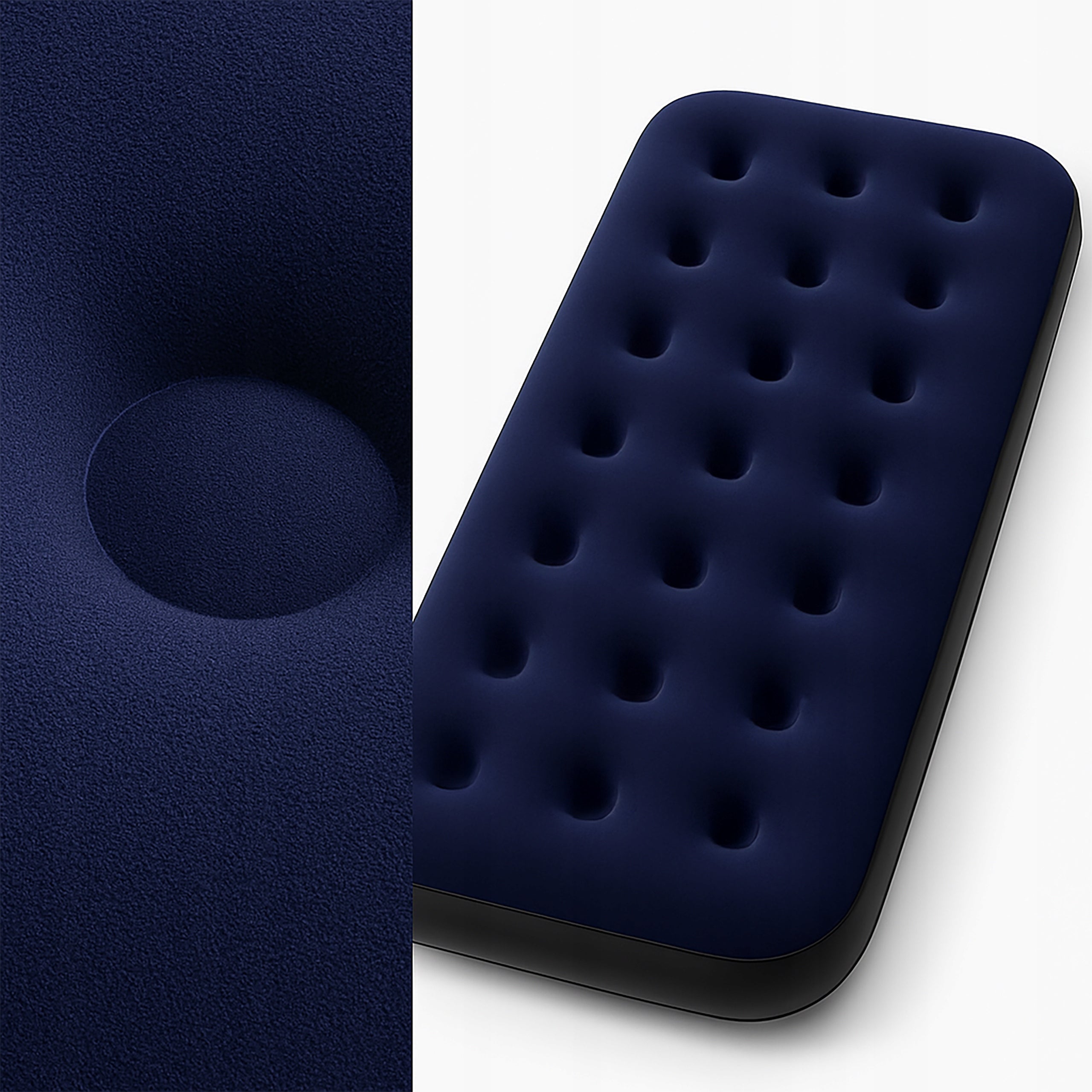 SINGLE MATTRESS INFLATABLE 181X70X220CM COMFORTABLE VELOUR Brand no brand