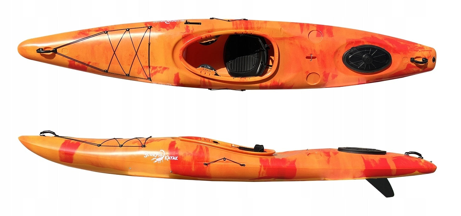 SINGLE-PERSON HIKING KAYAK HYBRID CROSSOVER LAKE RIVER SKEG