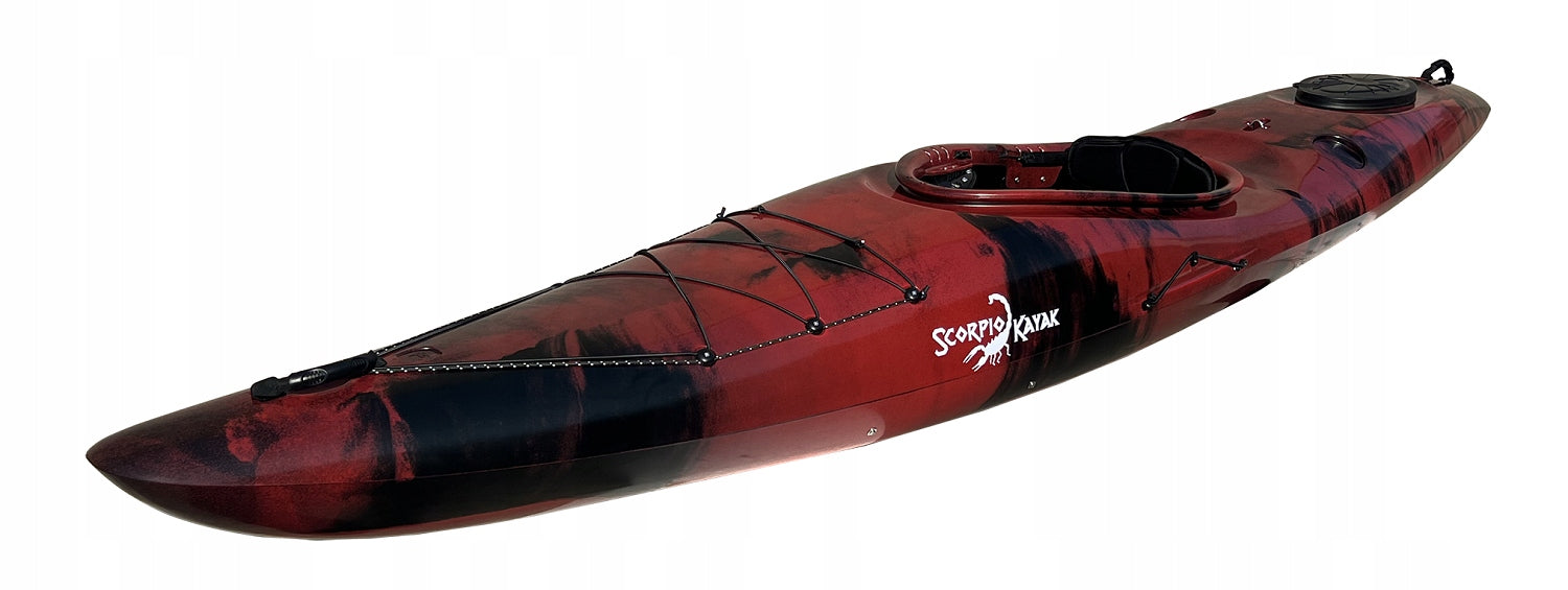 SINGLE-PERSON HIKING KAYAK HYBRID MOUNTAIN CROSSOVER RIVER SKEG Manufacturer code CROSSOVERREDBLACK