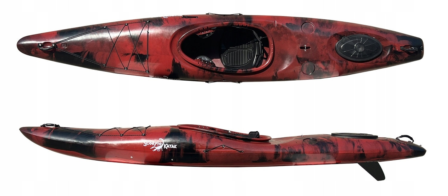 SINGLE-PERSON HIKING KAYAK HYBRID MOUNTAIN CROSSOVER RIVER SKEG