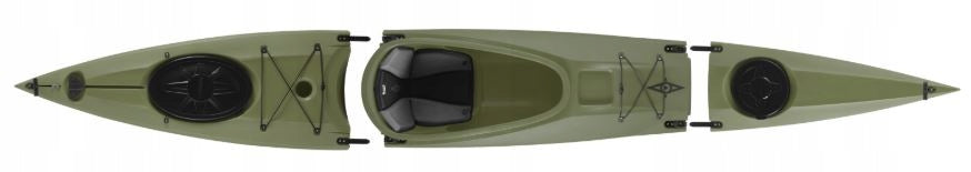 SINGLE-PERSON HIKING KAYAK MODULAR FOLDING MEZCAL POINT 65 ONE Manufacturer code 012901210111