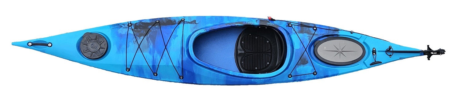 SINGLE-PERSON HIKING KAYAK VIKING 12 + RUDDER LAKE RIVER ONE Brand Scorpio Kayak