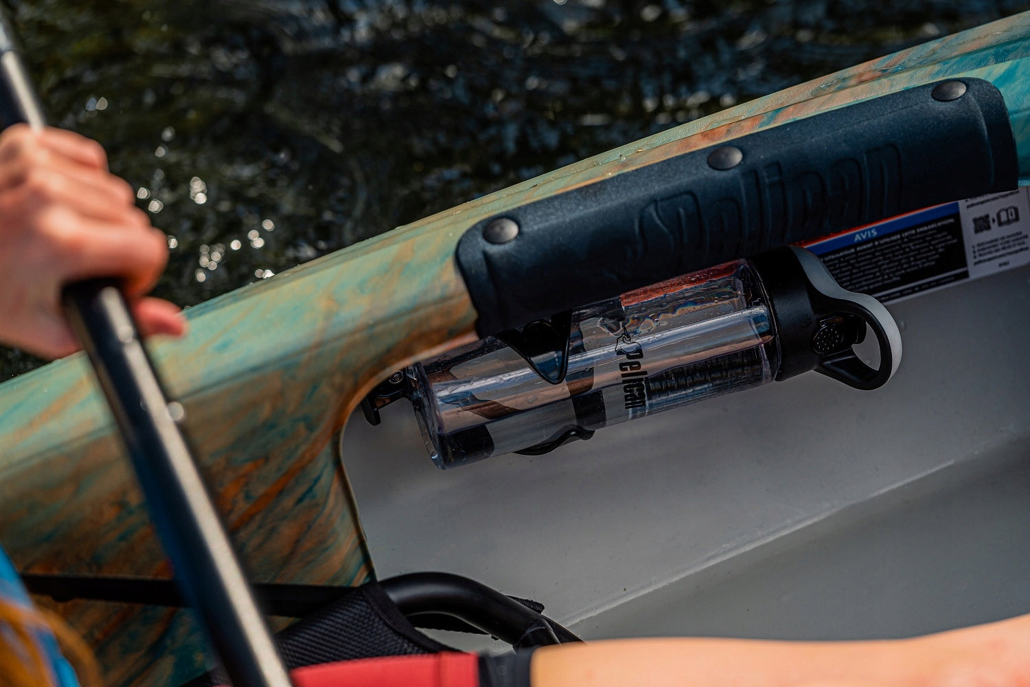 SINGLE PERSON TOURIST KAYAK ARGO 100XR STABLE COMFORTABLE LIGHT PELICAN Width 74 cm