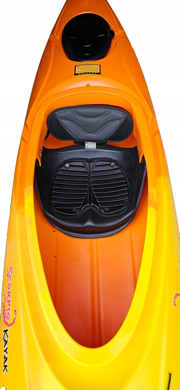 SINGLE-PERSON TOURIST KAYAK COMFORTABLE CROCUS LAKE RIVER ONE Model KROKUS HD GREEN/YELLOW