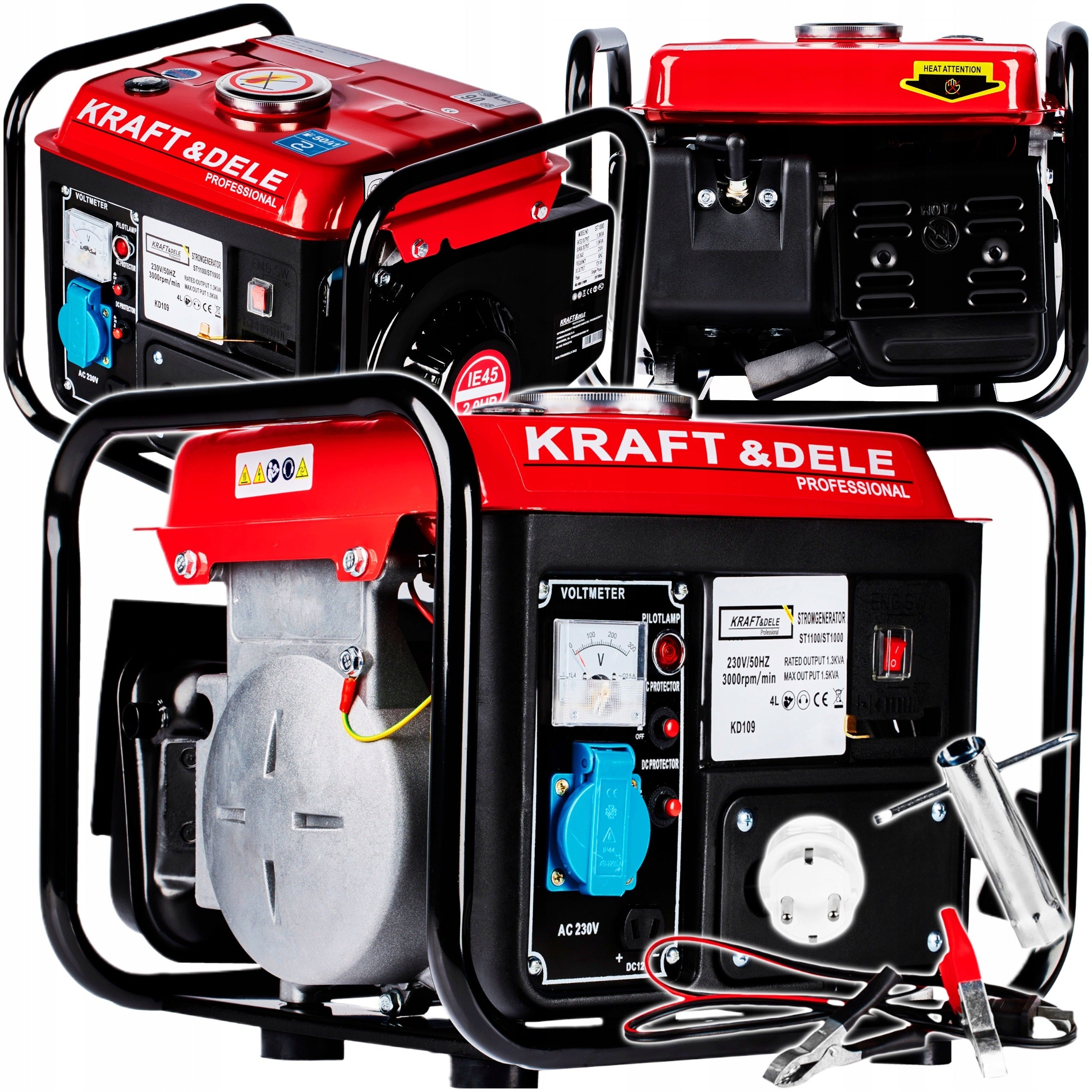 SINGLE PHASE GENERATOR SET PORTABLE 1200W KD109