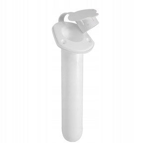 SINGLE ROD HOLDER BUILT INTO THE SIDE SOCKET WITH CLOSURE WHITE