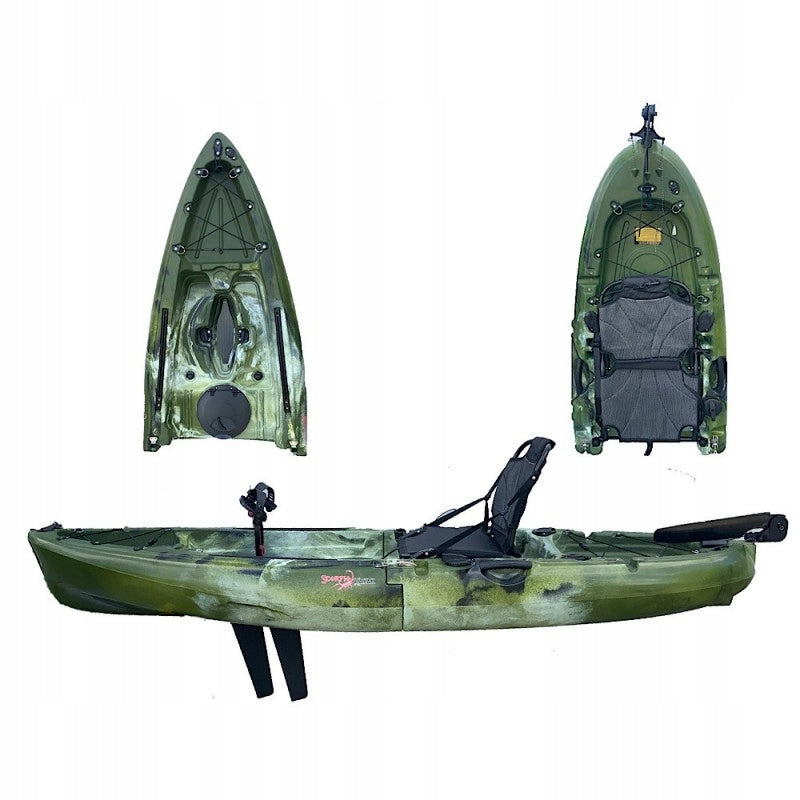 SINGLE SEATER FISHING KAYAK MODULAR FOLDING WITH FOOT DRIVE SCORPIO EAN (GTIN) 5904405273920