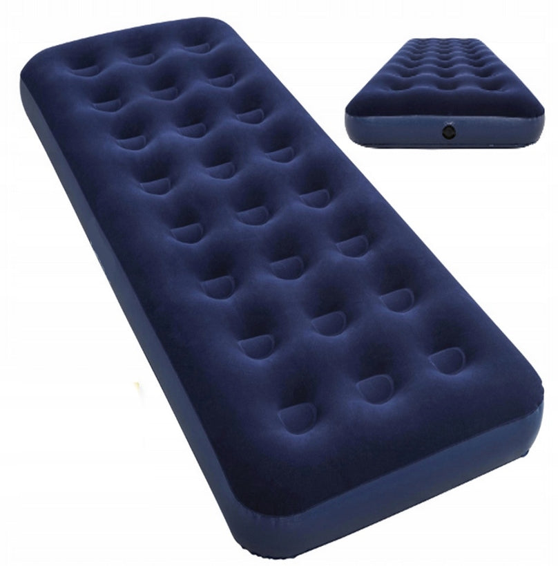 SINGLE VELOUR MATTRESS 185x79x22 cm INTEX – durable and comfortable Packaging status original