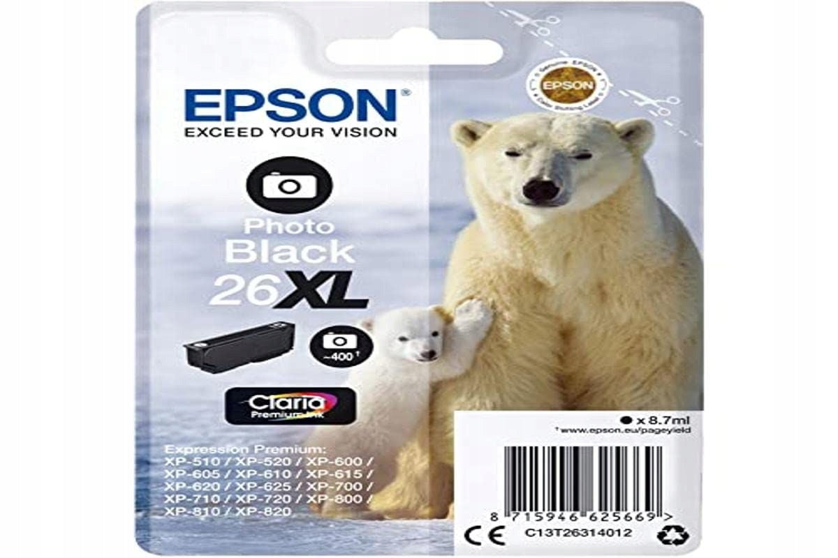 SINGLEPACK PHOTO BLACK 26XL CLARIA PREMIUM INK