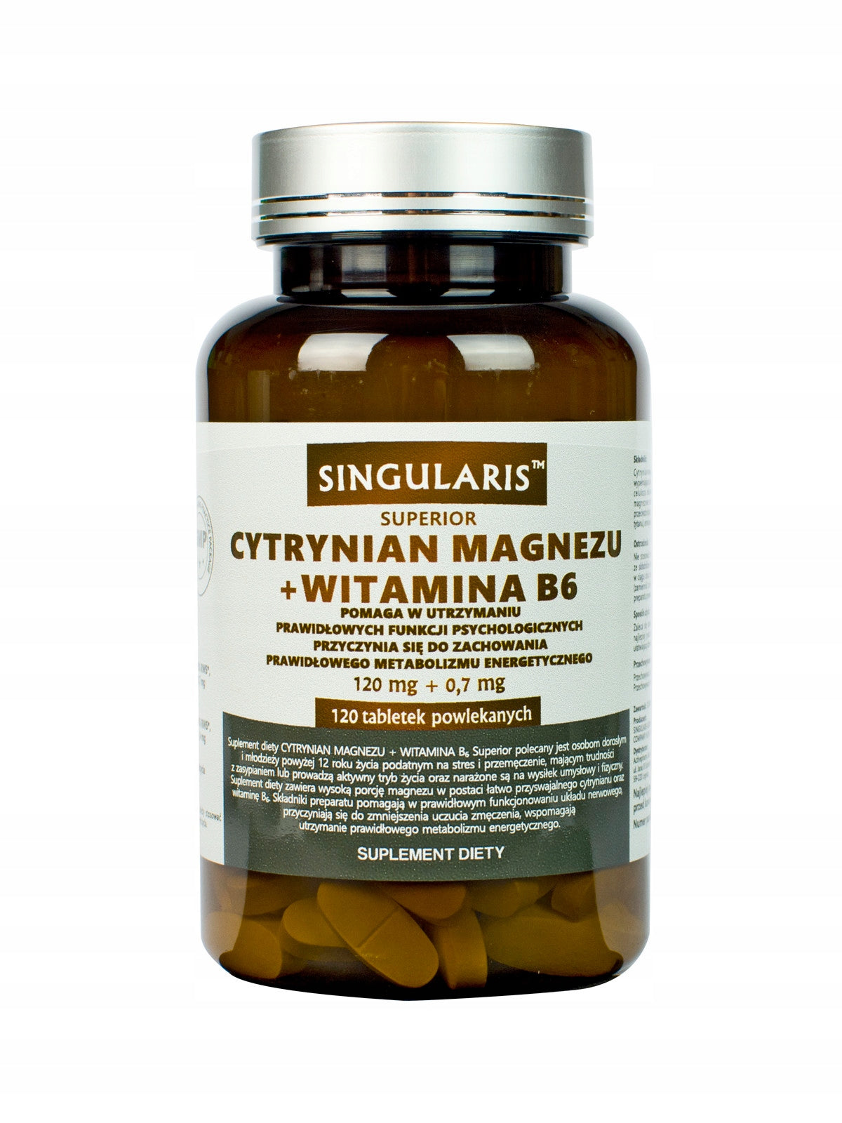 SINGULARIS Magnesium citrate+B6 120 pieces Brand Singularis