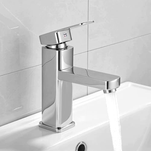 SINK FAUCET SILVER MATTE SINGLE LEVER BATHROOM FAUCET Brand no brand