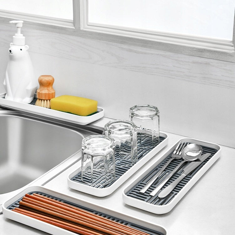 SINK ORGANIZER STAND MAT DRAINER DISH DRYER SPONGE DISHWASHER Packaging status original