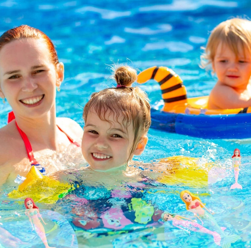 SINKHOLE DIVING TOY LEARNING TO SWIM MERMAIDS FOR SWIMMING POOL FOR WATER BATH Manufacturer code Zabawka do nurkowania Syrenka 7szt