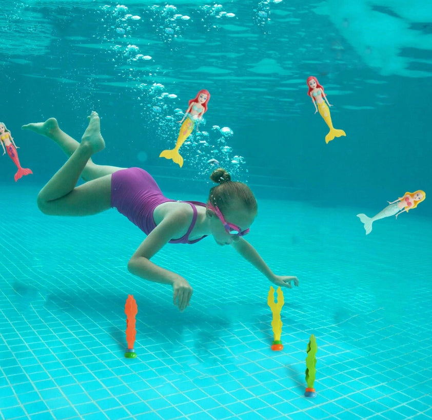 SINKHOLE DIVING TOY LEARNING TO SWIM MERMAIDS FOR SWIMMING POOL FOR WATER BATH Packaging status original