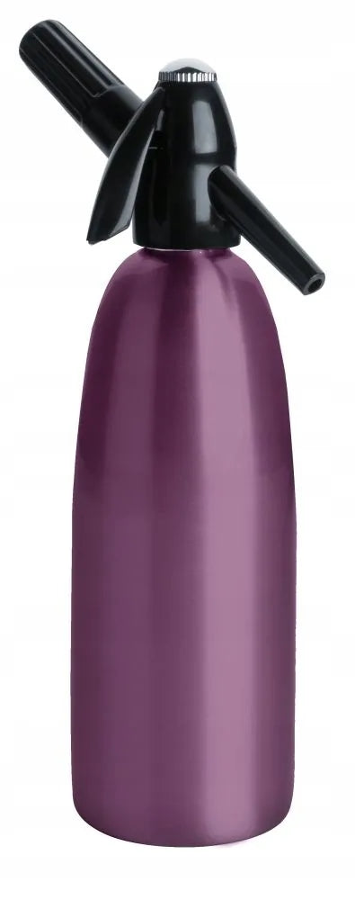 SIPHON SATURATOR FOR CARBONATED SODA WATER STEEL CO2 1L PURPLE Brand Art