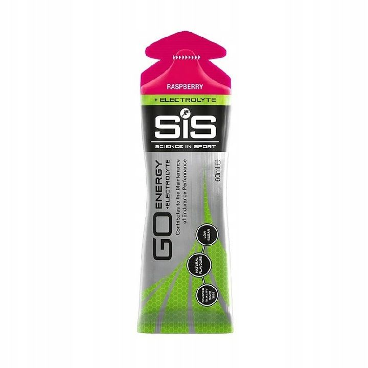 SIS ENERGY GEL 60ml GO + ELECTROLYTE GEL Energy electrolytes | Raspberry Expiration date at least 3 months from the date of purchase