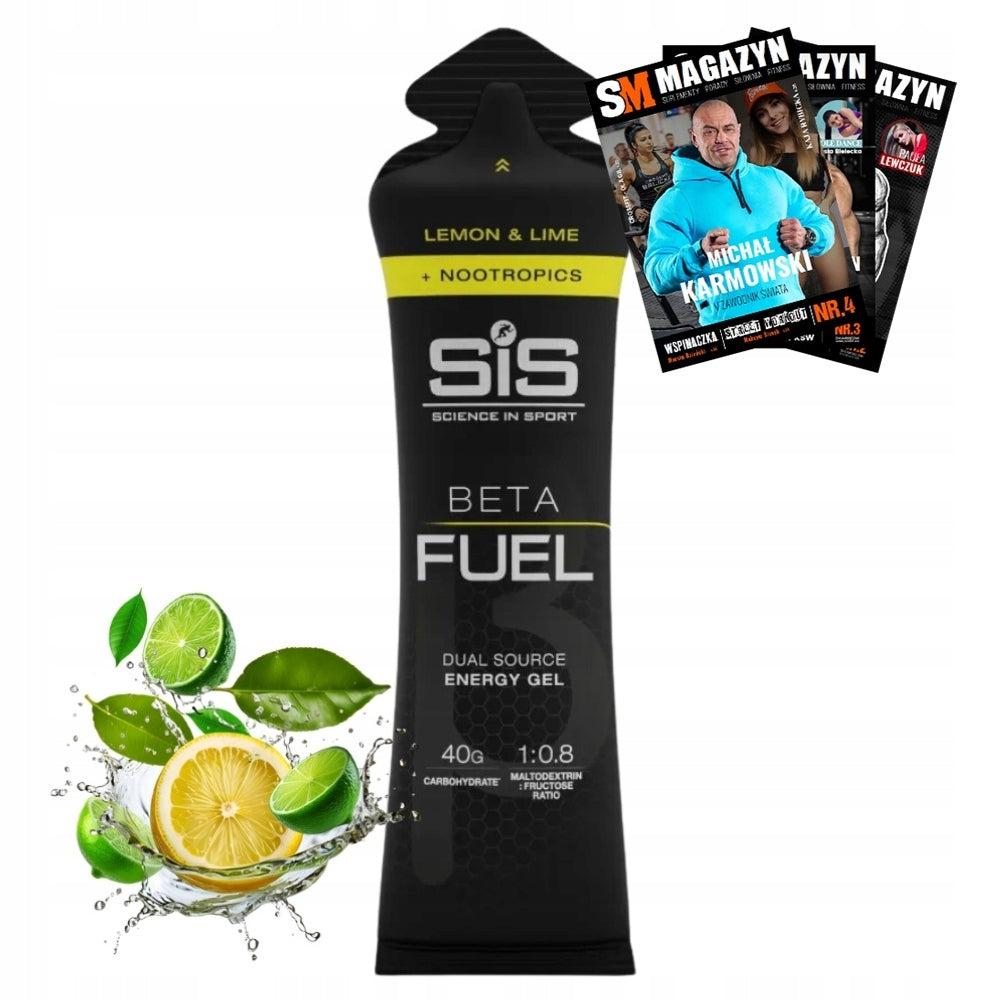 SIS ENERGY GEL BETA FUEL NOOTROPICS 60ml CARBOHYDRATES STRENGTH STIMULATION