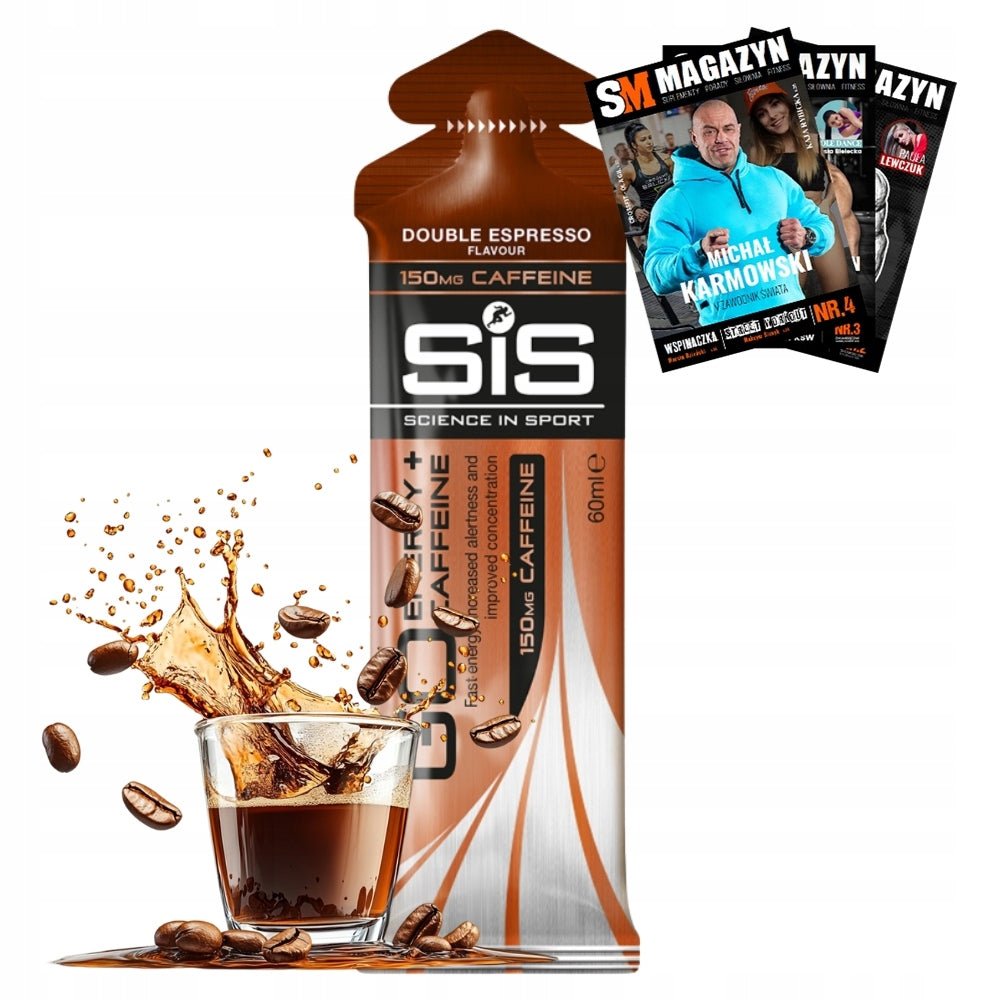 SIS ENERGY GEL DOUBLE CAFFEINE 60 ml MALTODEXTRIN CARBOHYDRATES