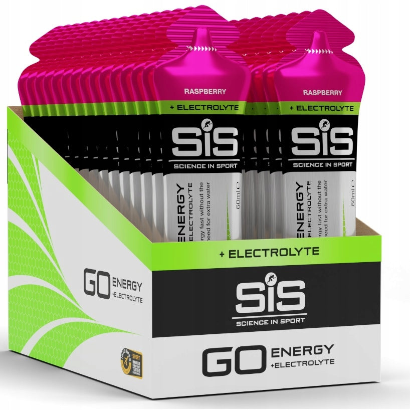 SIS ENERGY GEL + ELECTROLYTE 10x60ml | Raspberry/Malina