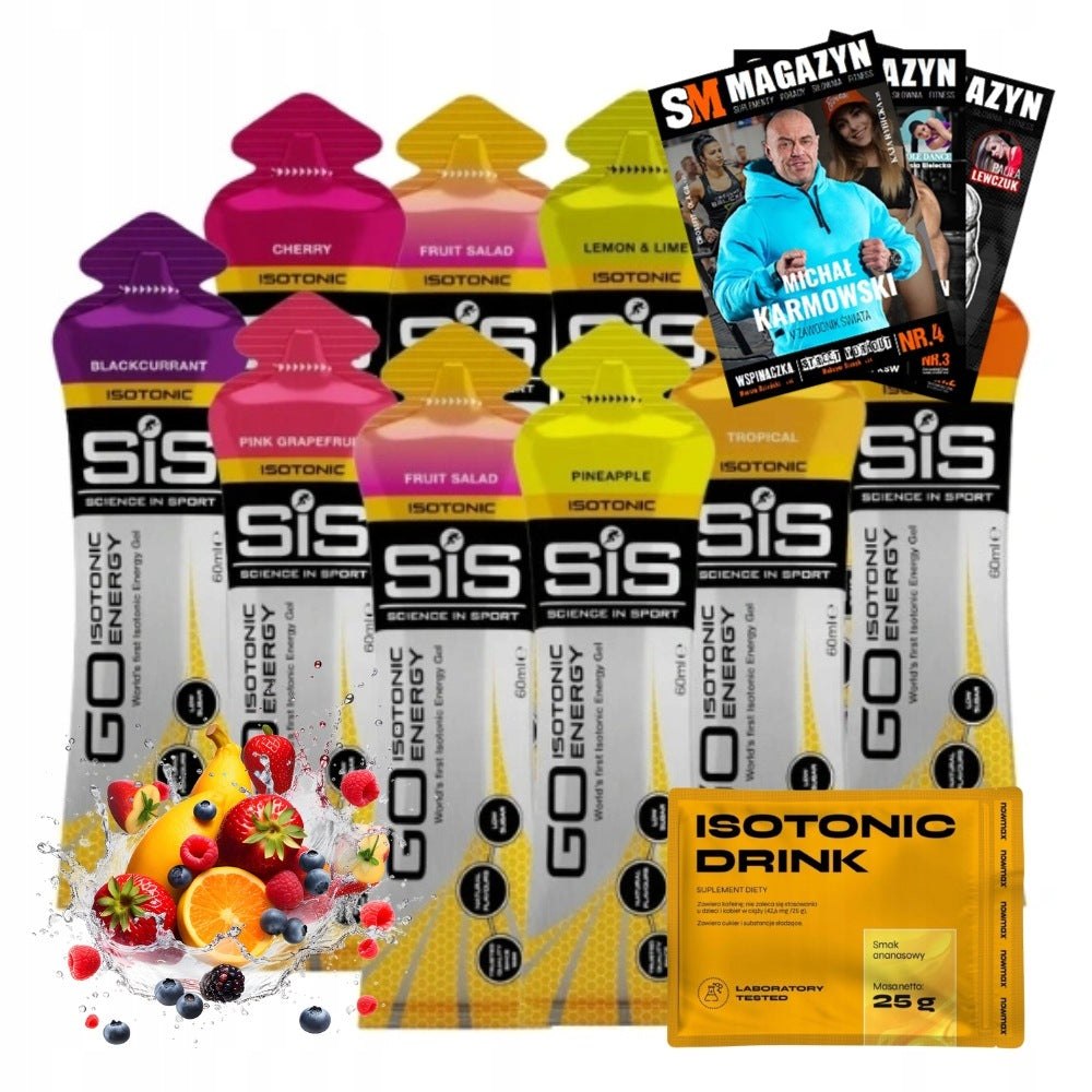 SIS ENERGY GO - ISOTONIC GEL 10 x 60 ml + nowmax ISOTONIC DRINK 25 g