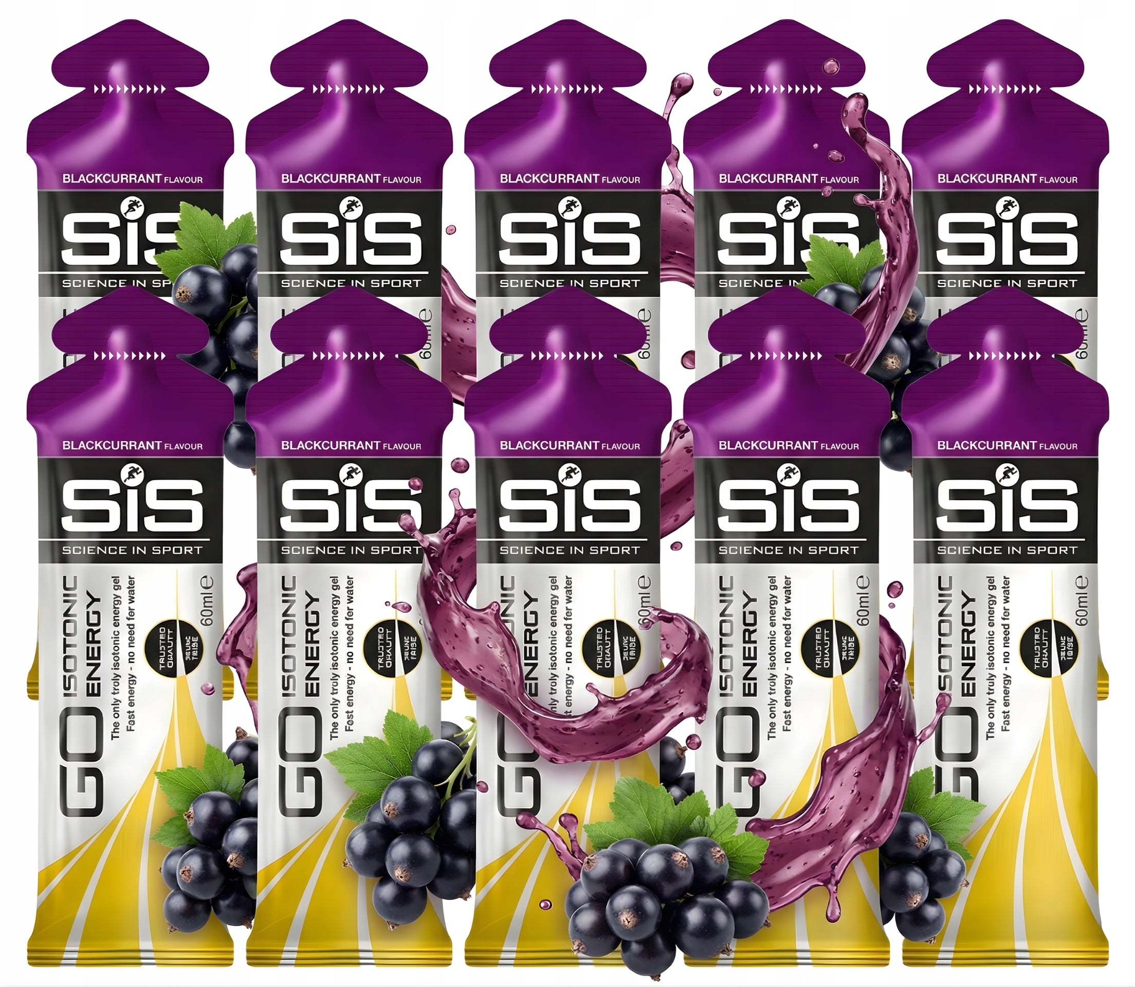 SIS Energy Gel Isotonic Capacity Currant Energy Carbons 10x60 ml