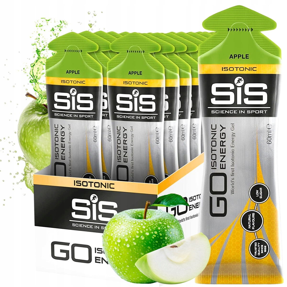 SIS GO ISOTONIC GEL ENERGY GEL 10x60ml Apple APPLE