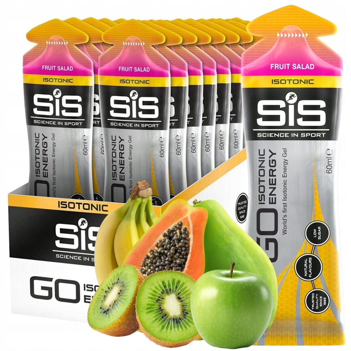 SIS GO ISOTONIC GEL ENERGY GEL 20x60ml Fruit salad Multifruit