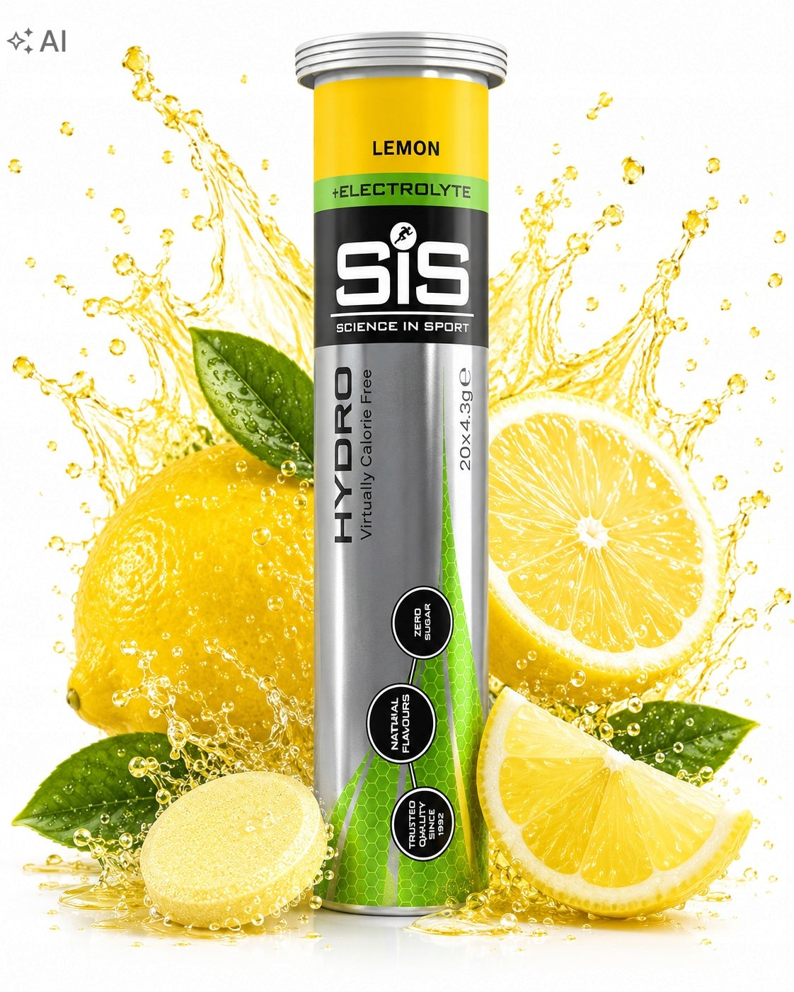 SIS HYDRO GO ELECTROLYTES ISOTONIC TABLETS EFFERVESCENT PILLS HYDRATION