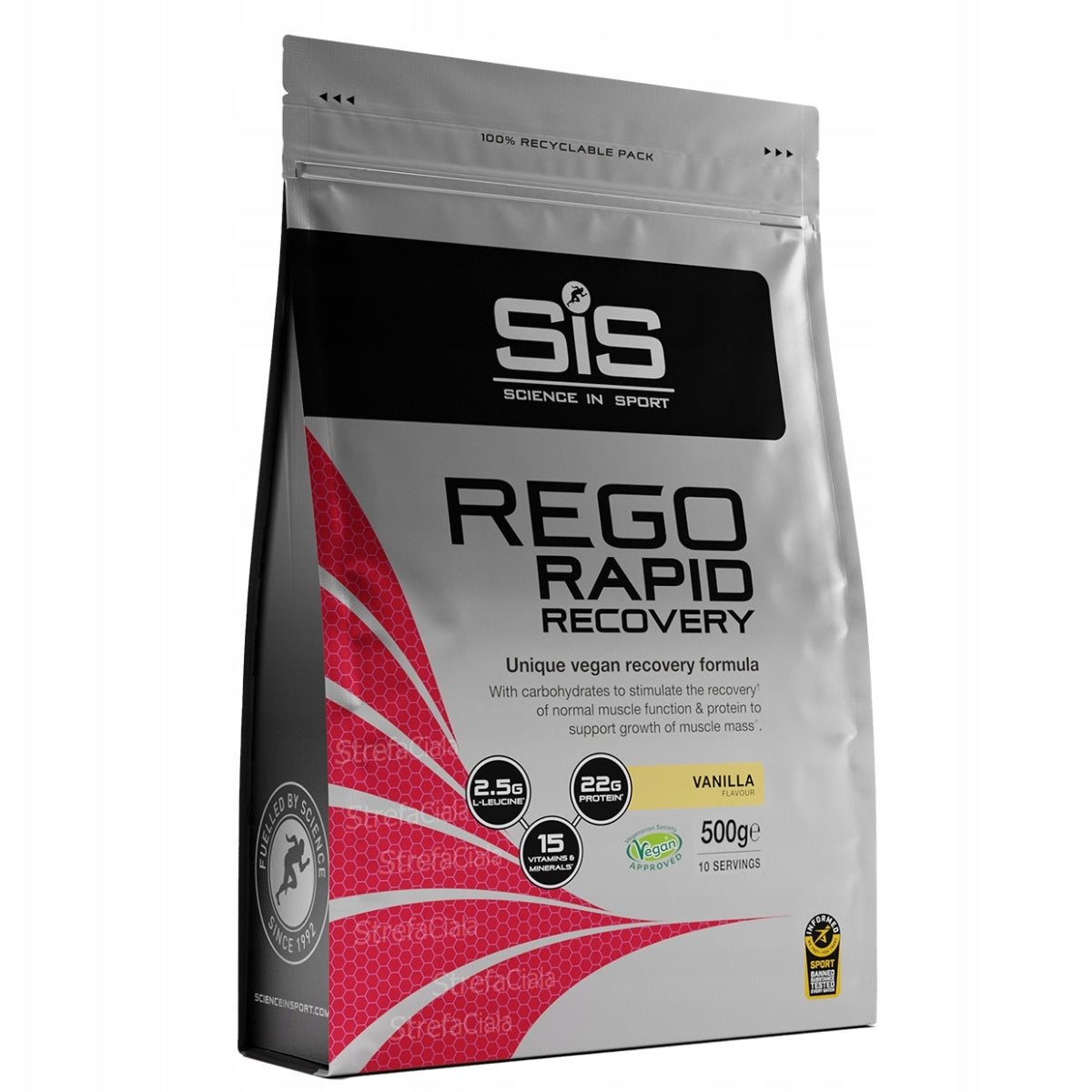 SIS Rego Rapid Recovery 500g REGENERATIVE COCKTAIL AFTER TRAINING | Vanilla Brand Science in Sport