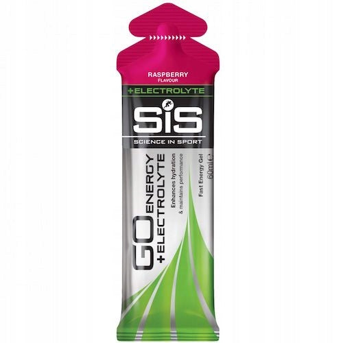 SIS energy gel with electrolytes 60ml raspberry energy gel