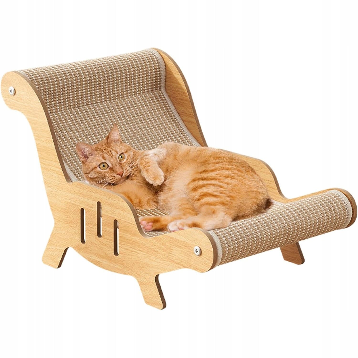 SISAL CAT SCRATCHER, SISAL CAT LOUNGER, COMFORTABLE CAT CHAIR Length 53 cm