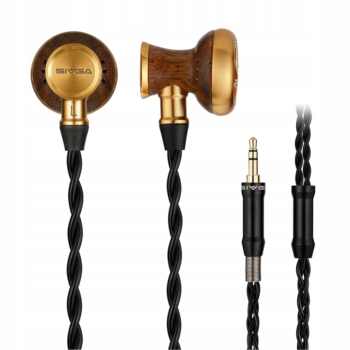 SIVGA M300 - In-ear Headphones - 15,4mm DD - SP OFC Cable - Ebony Wood EAN (GTIN) 6973869471035