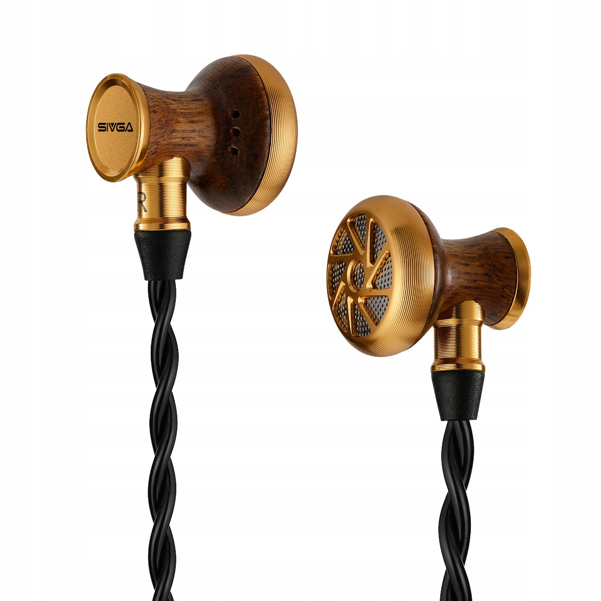 SIVGA M300 - In-ear Headphones - 15,4mm DD - SP OFC Cable - Ebony Wood